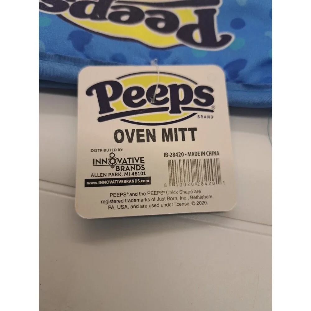 Peeps Yellow Blue Pink Oven Mitt Glove Marshmallow Peeps Easter Gift